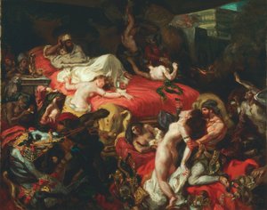 Sardanapalus död
